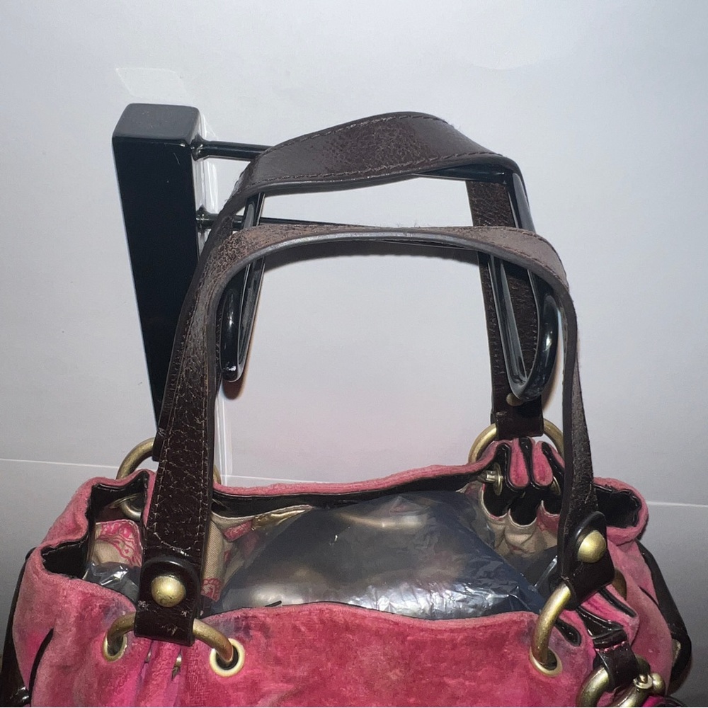 Pink Juicy Couture Purse Vintage Y2K Shoulder Bag Handbag Preloved Satchel Rare - Picture 6 of 13
